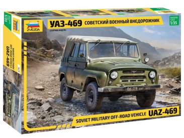 Model kit military 3629 - UAZ-469 sovietske terénne vozidlo 4WD (1:35)