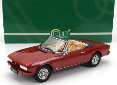 Modely v mierke Cult-scale Peugeot 504 Cabriolet Open 1983 1:18 Red Met