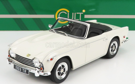 Modely v mierke Cult-scale Triumph Tr5 Spider 1967 1:18 Biela