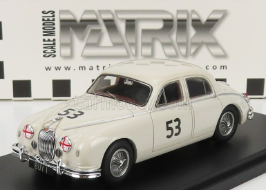 Modely v mierke Matrix Jaguar Mkii 3.4 Litre N 53 2nd Siverstone Annual International Trophy Meeting 1959 1:43 Biela