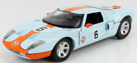 Motor-max Ford usa Gt Gulf N 6 1968 1:24 svetlo modrá oranžová