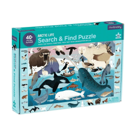 Mudpuppy Puzzle zlož a hľadaj Život v Arktíde 64 dielikov Poškodený obal