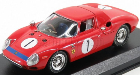 Najlepší model Ferrari 250lm N 1 Víťaz 6h Perth Caversham 1965 Martin - Mckay 1:43 Red