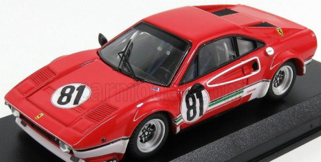 Najlepší model Ferrari 308 Gtb Lm N 81 Benelux Zolder 1976 M.dantinne 1:43 Red