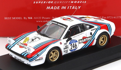 Najlepší model Ferrari 308 Gtb N 246 Rally Tour De Corse Historique 2012 J.j.aghina - J.rupert 1:43 White Blue Red