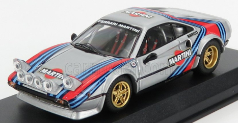 Najlepší model Ferrari 308gtb Gr.4 Rally Martini Racing Automobile Council Show 2018 Chiba - Japonsko 1:43 Silver