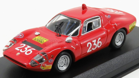 Najlepší model Fiat Abarth Ot1300 N 236 Víťaz triedy Targa Florio 1970 Garufi 1:43 Červená