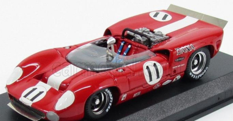 Najlepší model Lola T70 Spider N 11 Bridgehampton 1967 L.motscheker 1:43 Červená biela