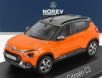 Norev Citroen C3 2021 1:43 Oranžovo šedá