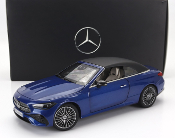 Norev Mercedes Benz Cle-class Cabriolet (a236) Amg Line 2024 1:18 Spectral Blue Black