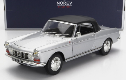 Norev Peugeot 404 Cabriolet 1967 1:18 Strieborný