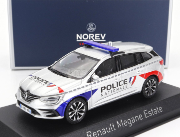 Norev Renault Megane Sport Tourer Sw Station Wagon Police Nationale 2022 1:43 Strieborná červená