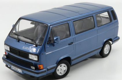 Norev Volkswagen T3 Multivan Minibus Blue Star 1992 1:18 Light Blue Met