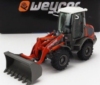 Nzg Weycor Ar420 Ruspa Gommata - Škrabací traktor - kolesový nakladač 1:50 oranžovo šedý