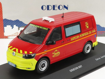 Odeon Volkswagen T6 Minibus Sapeurs Pompiers Sdis 83 2015 1:43 Červeno-žltá