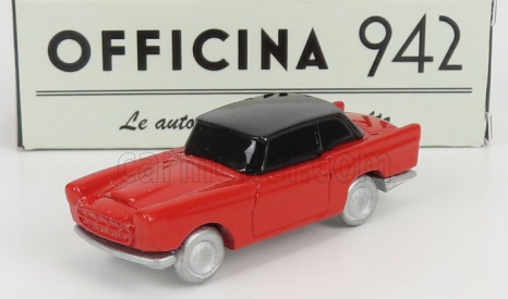 Officina-942 Fiat 1200 Coupe Carrozzeria Scionieri 1958 1:76 červená čierna