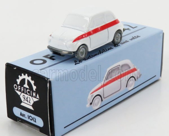 Officina-942 Fiat 500 Sport 1958 1:76 bielo-červená