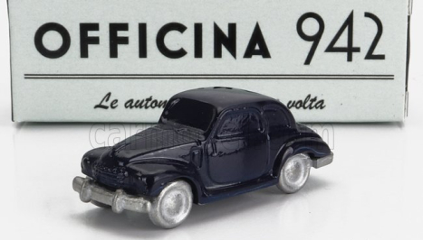 Officina-942 Fiat 500c 4 Posti Carrozzeria Rolfo 1950 1:76 Modrá