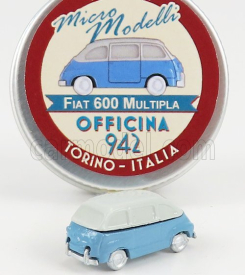 Officina-942 Fiat 600 Multipla 1956 1:160 svetlomodrá sivá