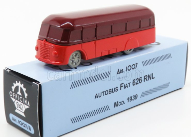 Officina-942 Fiat 626 Rnl Bus 1939 1:76 Červená oranžová