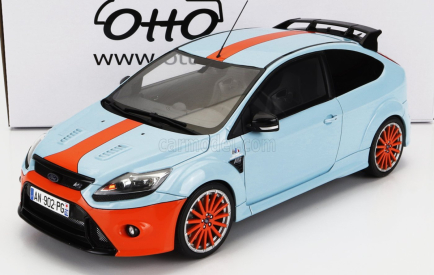 Otto-mobile Ford england Focus Rs Mkii 2010 - 24h Le Mans Tribute 1:18 Light Blue Orange