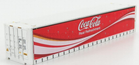 Oxford-models Príslušenstvo Kontajner 40' pre príves Coca-cola 1:76 Biela červená