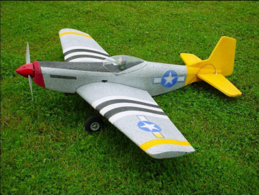 P-51 Mustang EPP biely 1100mm (Splash.)