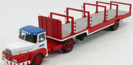 Perfex Unic Izoard Truck Semi-remorque 1958 - Sabine Rancy Cirque - Cirkus 1:43 Biela červená modrá