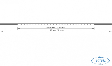 Pílový list 6 hrubý BLITZ na drevo, plast 130x0,98x0,41mm 20TPI, 12 ks