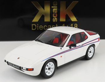 Porsche 924 Martini Livery 1985 v mierke 1:18 bielo-červeno-modrá