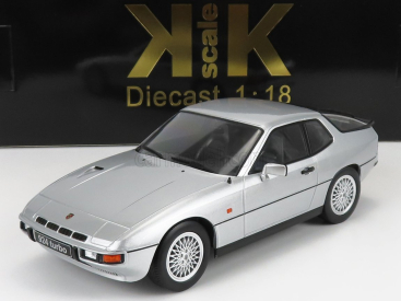 Porsche 924 Turbo Coupe 1986 v mierke 1:18 strieborná