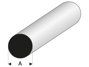 Profil Raboesch ASA okrúhly 2,5x1000 mm