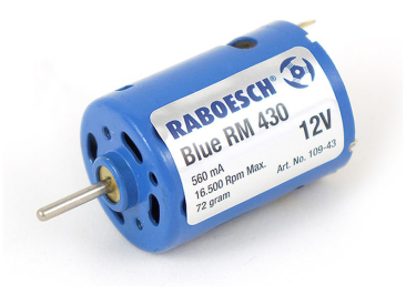 Raboesch DC motor Blue RM-430 12V