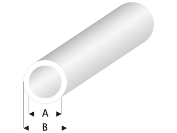 Raboesch profil ASA rúrka transparentná biela 2x3x330mm (5)