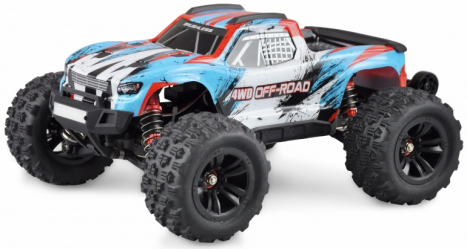 RC auto Hyper Go Monster Truck brushless, modrobiela