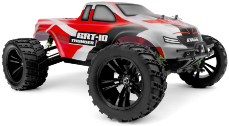 RC auto KAVAN GRT-10 Thunder Brushless 2,4 GHz 4WD Monster Truck 1:10, červená