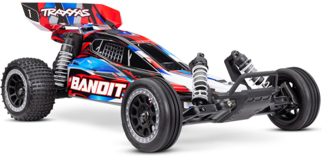 RC auto Traxxas Bandit 1:10 HD RTR, červené