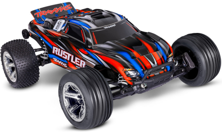 RC auto Traxxas Rustler 1:10 BL-2s RTR, červené