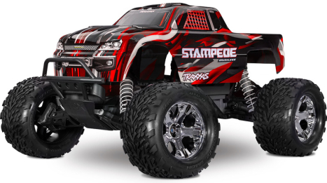 RC auto Traxxas Stampede 1:10 BL-2s RTR, červené