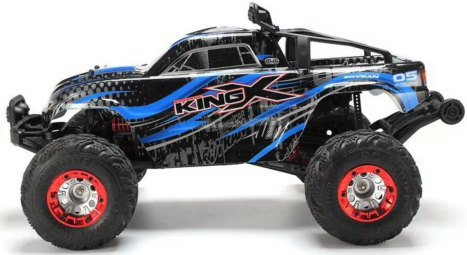 RC auto X-King monstertruck, modré