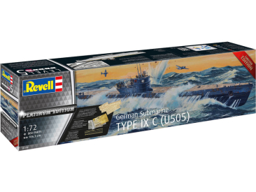 Revell ponorka Type IX C Platinum Edition (1:72)