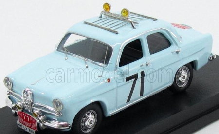 Rio-models Alfa romeo Giulietta Ti N 71 Rally Montecarlo 1960 Loffler - Johansson 1:43 Svetlo modrá