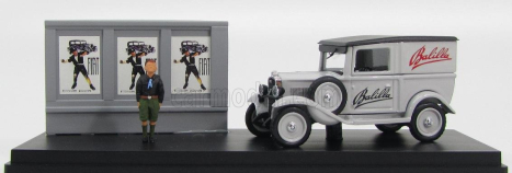 Rio-models Fiat Balilla Autocarro Publicitarie s figúrkou 1932 - Dioráma 1:43 sivá čierna