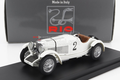 Rio-models Mercedes benz Ssk 7.1l S6 Supercharged Spider N 2 Víťaz 24h Spa 1931 Dimitri Djordjadze - Goffredo Zehender 1:43 Biela