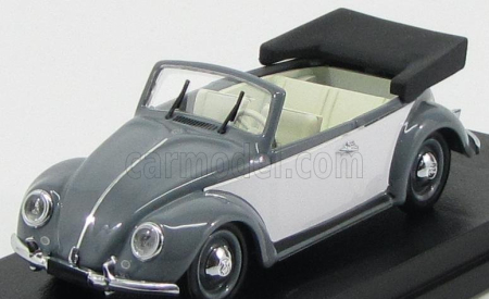 Rio-models Volkswagen Beetle Cabriolet Karmann Open 1949 1:43 sivá biela