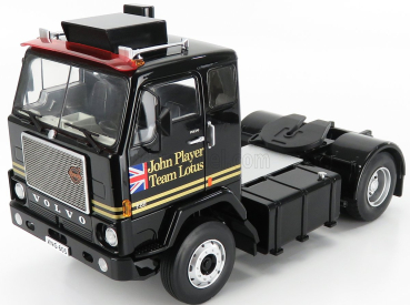 Road-kings Volvo F88 Tractor Truck Team Lotus s Union Jack 2-assi 1978 1:18 čierna