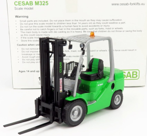 Ros-model Cesab M325 Carrello Elevatore Verticale - vertikálny zberač objednávok 4 kolieska 1:23 zelená čierna