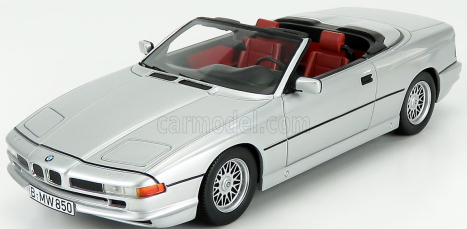 Schuco BMW 850ci Cabriolet Otvorený 1990 1:18 Strieborný