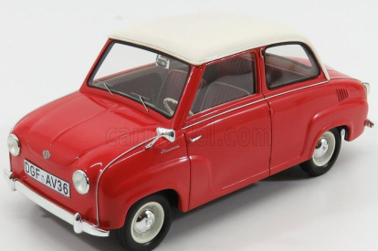 Schuco Goggomobil T250 Limousine 1964 1:18 Červená biela