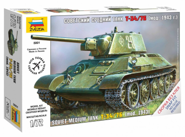 Snap Kit tank Z5001 - T-34/76 (1:72)